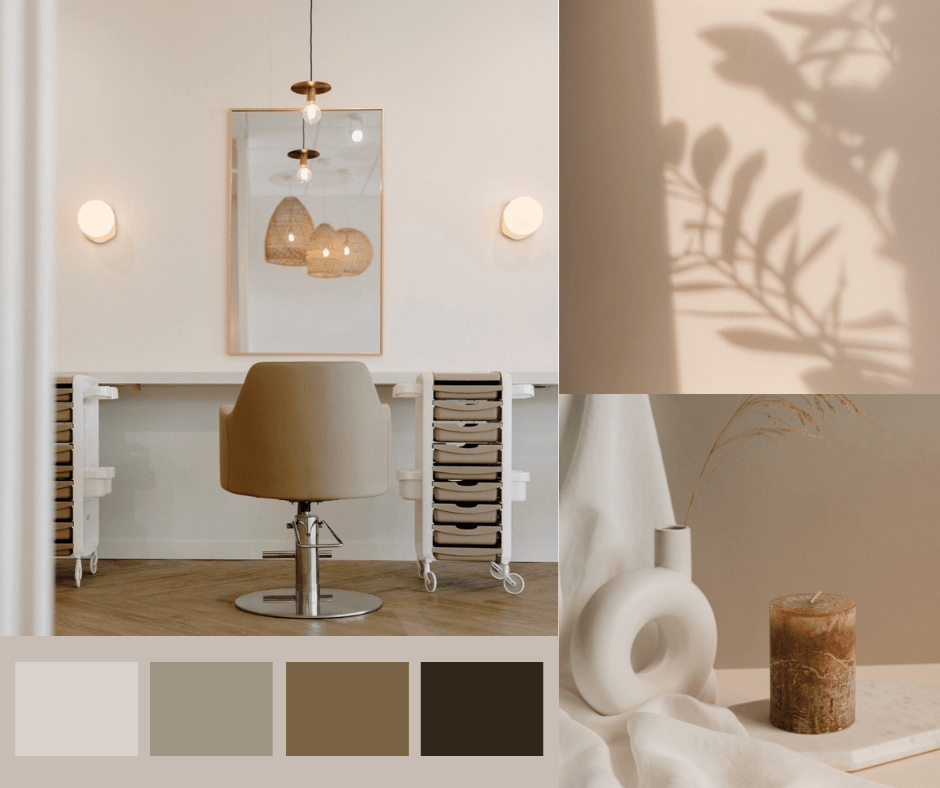 Venturi Salon Styling Chair and Elogy Mobile Stylist Color Cart