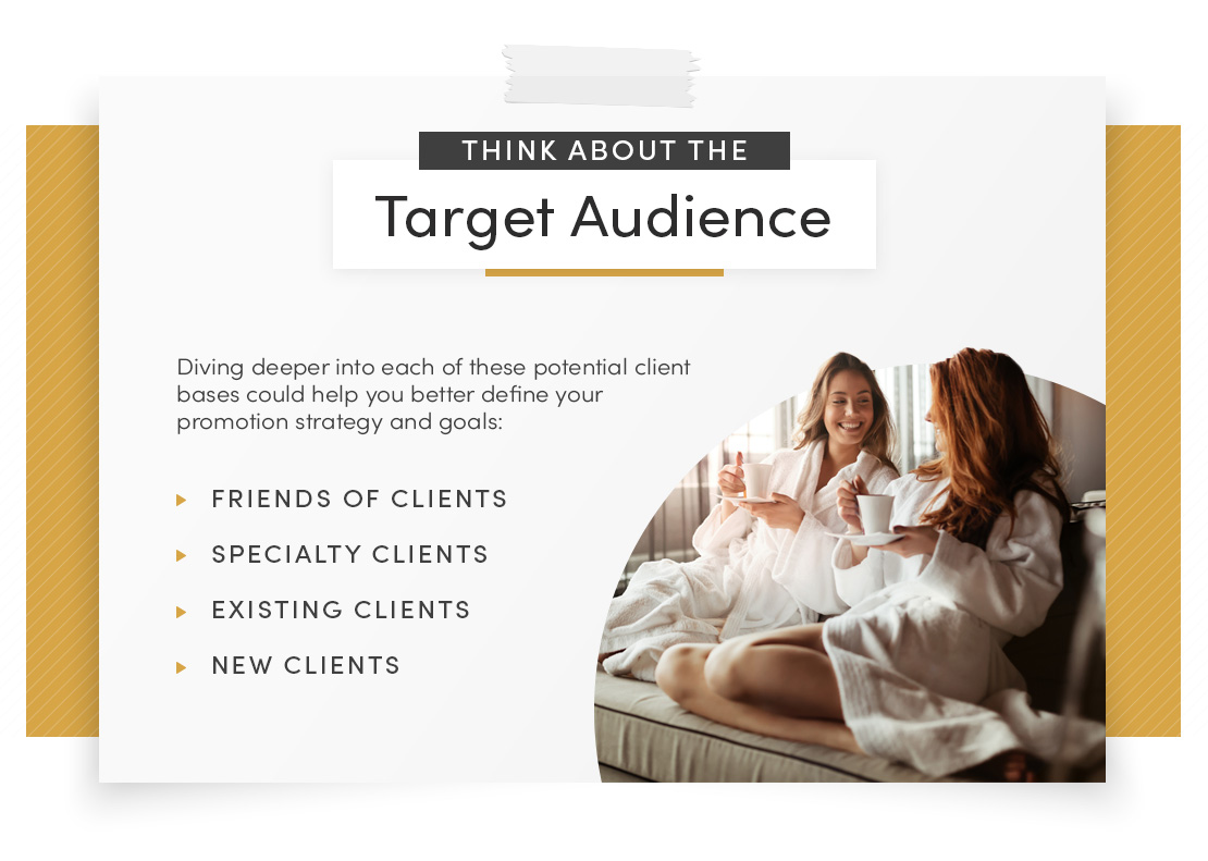 think about the target audience