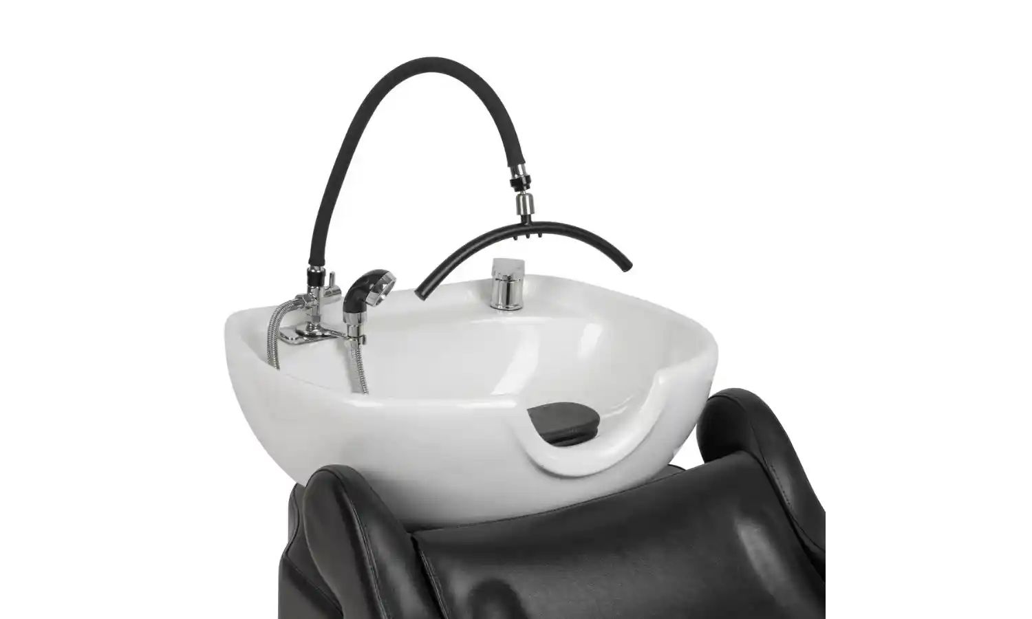 arched sprayer attachment for salon shampoo bowl