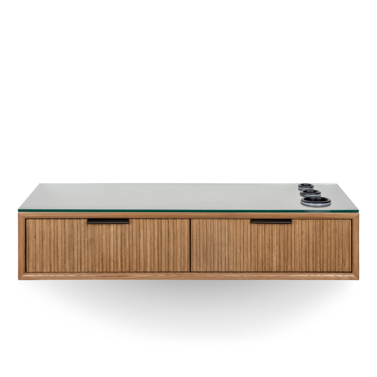 wooden floating styling station